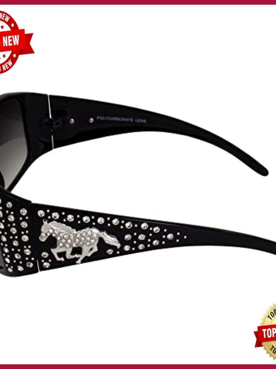Bling Rhinestone Sunglasses 2 Pack Oversize Studded Fashion main image 4